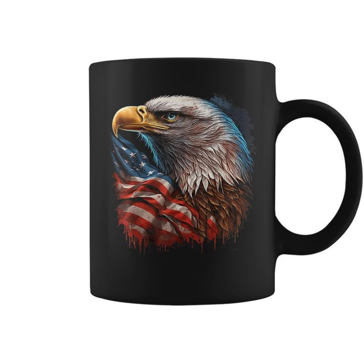 Bald Eagle Mullet American Flag Patriotic 4Th Of July Gift  Coffee Mug