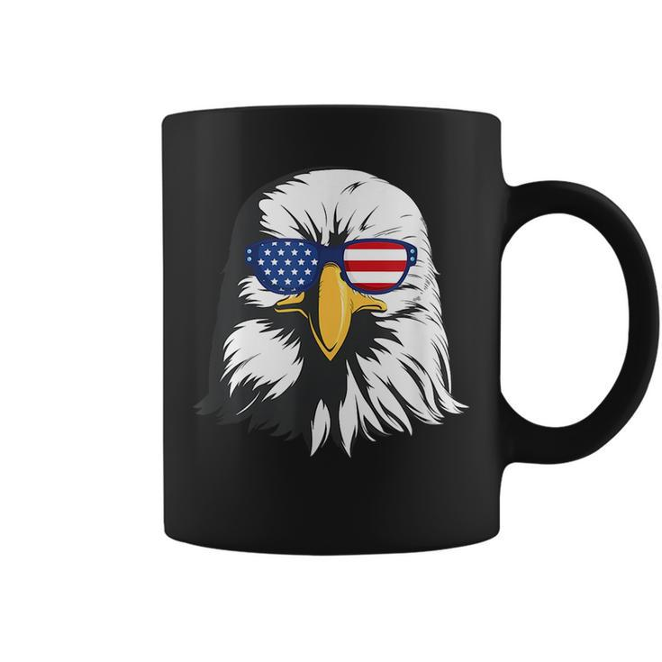 Bald Eagle Sunglasses - Patriotic America Usa 4Th Of July  Coffee Mug