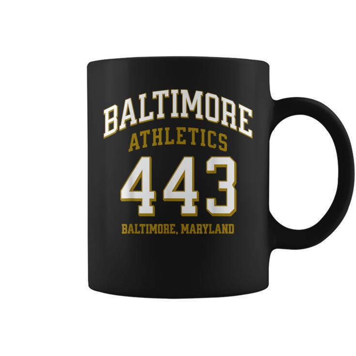 Baltimore Athletics 443 Baltimore Md For 443 Area Code Coffee Mug