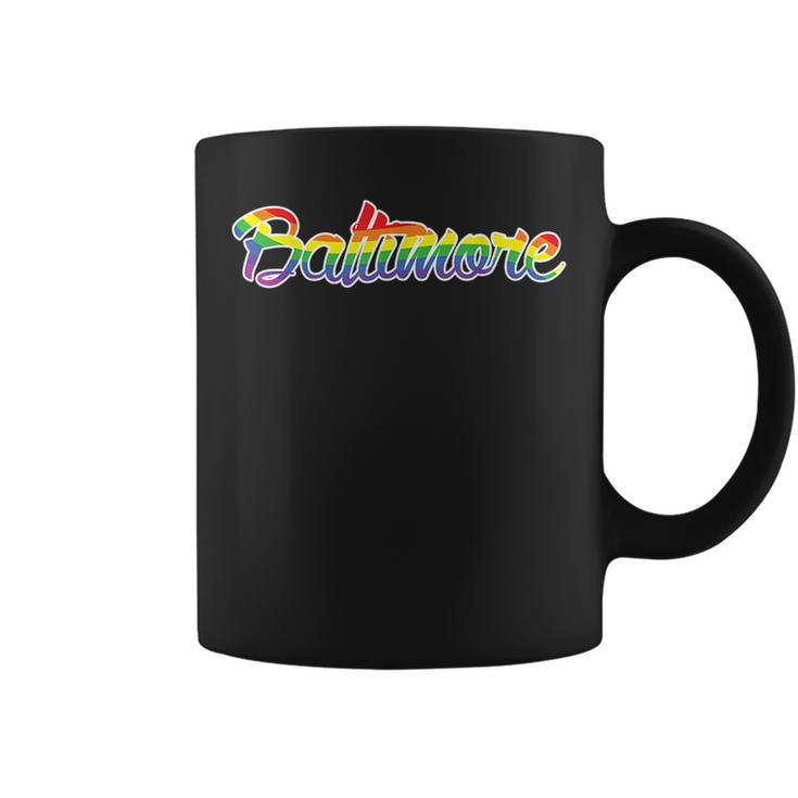 Baltimore Md Gay Pride Parade Classic Rainbow Flag  Coffee Mug