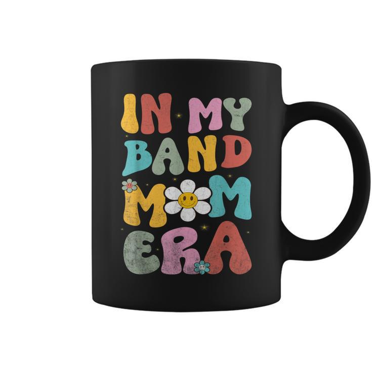 In My Band Mom Era Trendy Band Mom Vintage Groovy Coffee Mug