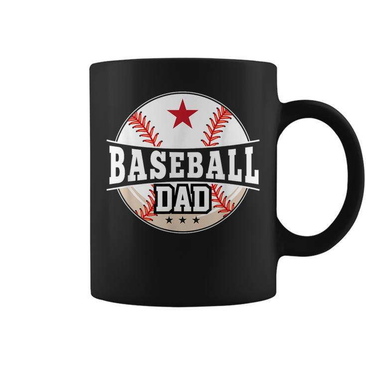 Baseball Dad For Dad Fathers Day Baseball Lovers Gift For Mens Coffee Mug
