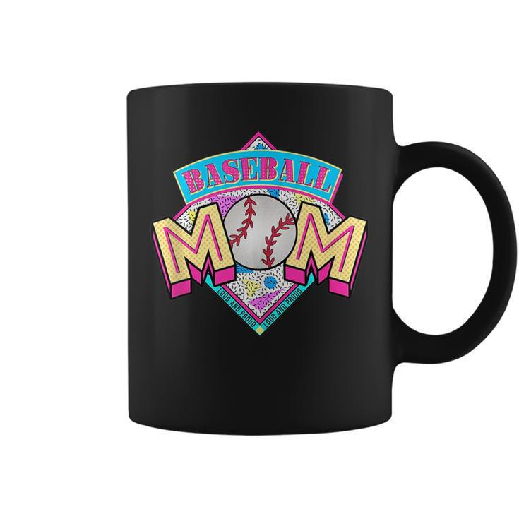Proud Mama Baseball Coffee Mug