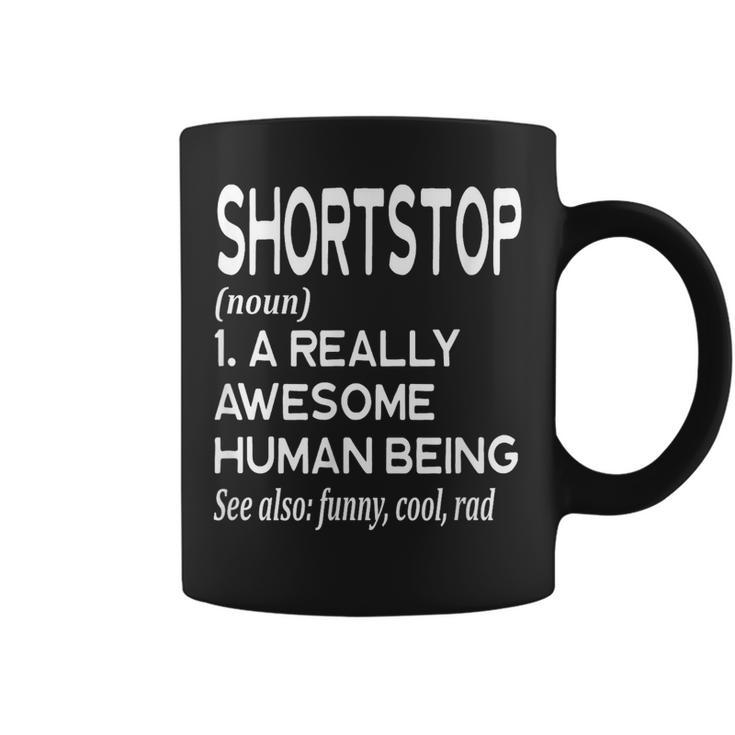 Baseball Player Definition Funny Shortstop Short Stop Coffee Mug