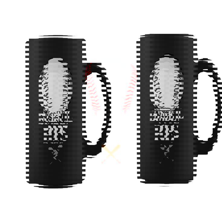 Baseball Pops Funny Baseball Grandfather Father Day Coffee Mug