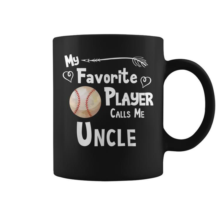 Baseball Softball  Favorite Player Calls Me Uncle Coffee Mug