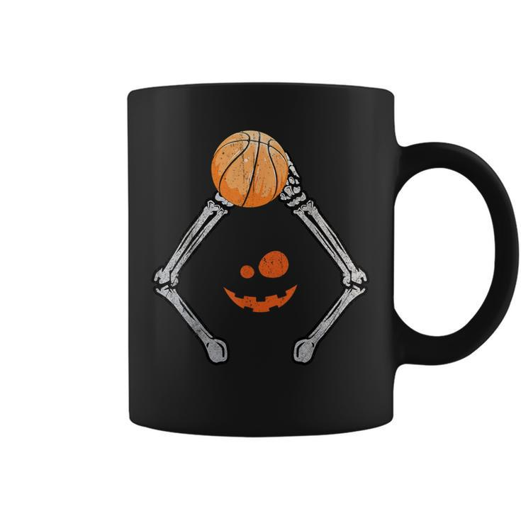 Basketball Skeleton Halloween Boys Basketball Halloween Coffee Mug