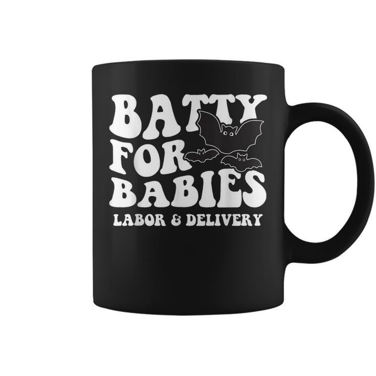 Batty For Babies Labor And Delivery Halloween L And D Nurses Coffee Mug