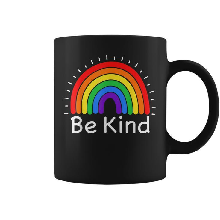 Be Kind Pride Lgbtq Gay Lgbt Ally Rainbow Flag Retro Galaxy  Coffee Mug
