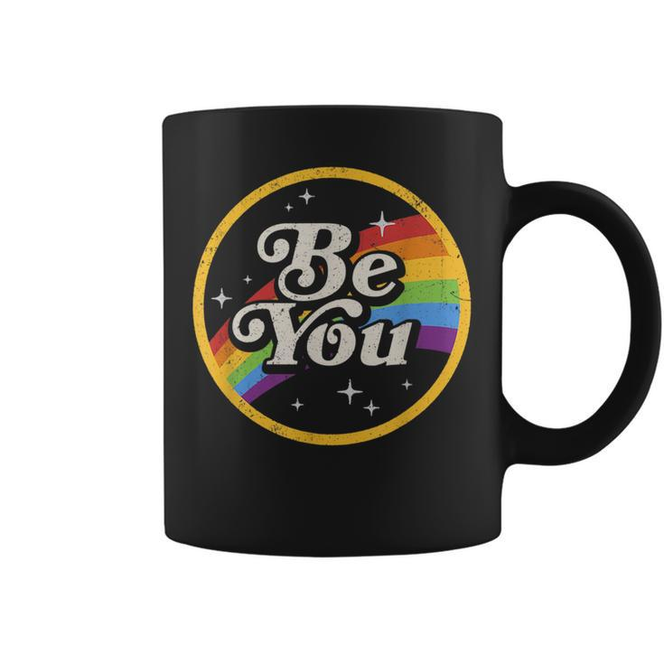 Be You Rainbow Flag Galaxy Lgbtq Pride Gay Lgbt Ally Pride  Coffee Mug