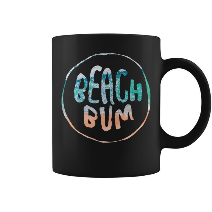 Beach Bum Summer Sandy Ocean Vibes And Waves Surfing Coffee Mug