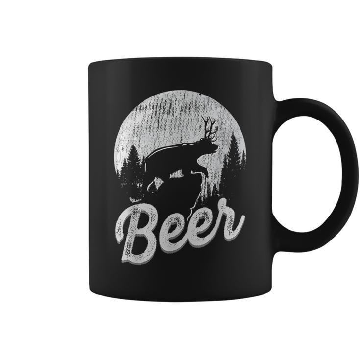 Bear Deer Beer Day Drinking Adult Humor Coffee Mug