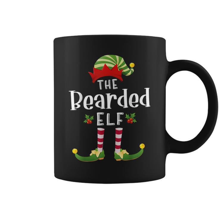 Bearded Christmas Elf Matching Pajama X-Mas Party Coffee Mug