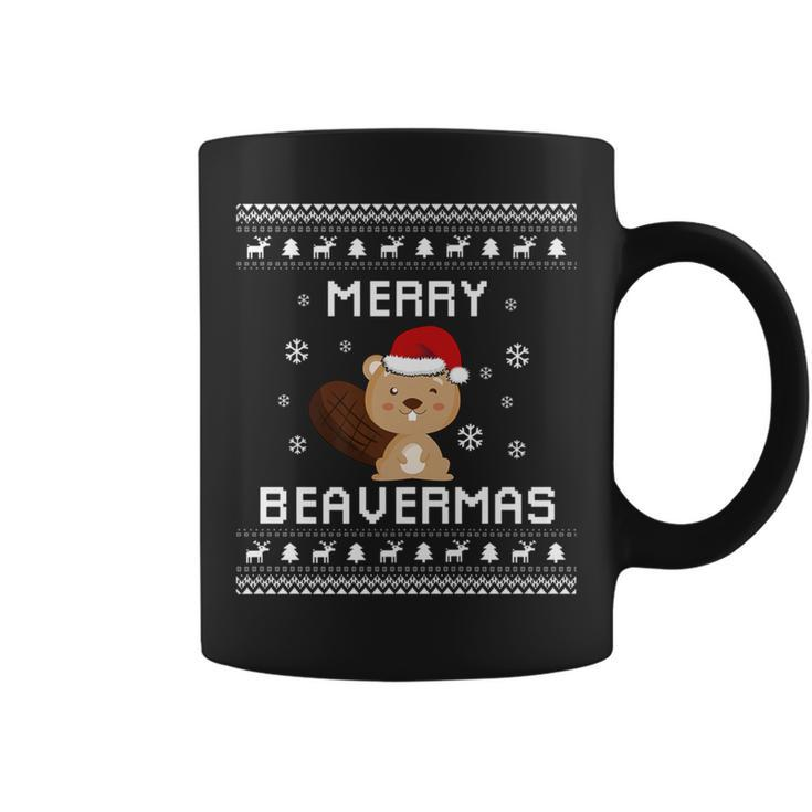 Beaver Lover Christmas Ugly Xmas Beaver Sweater Beaver Coffee Mug