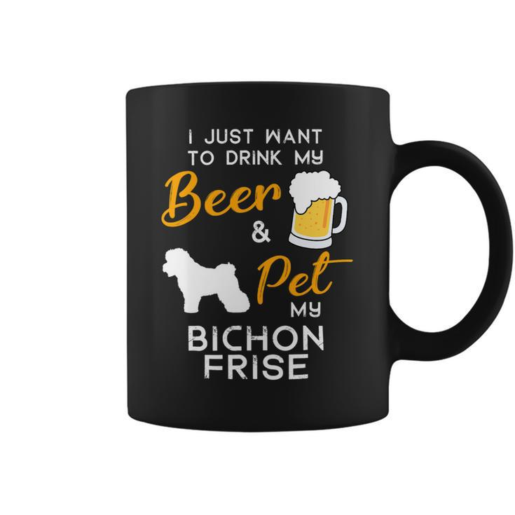 Beer Bichon Frise Dog Beer Lover Owner Christmas Birthday Gift Coffee Mug