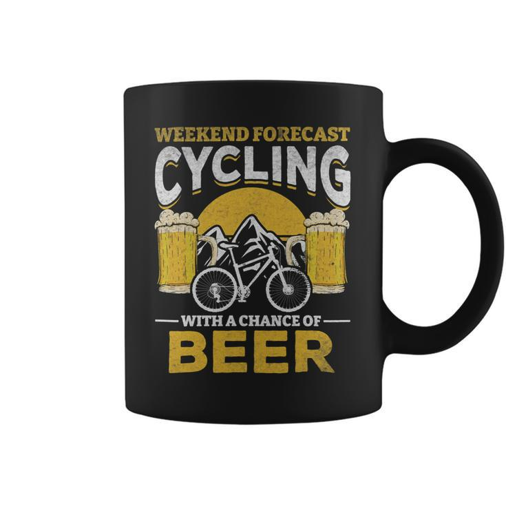 Beer Bicyclist Weekend Forecast Cycling With A Chance Of Beer Coffee Mug