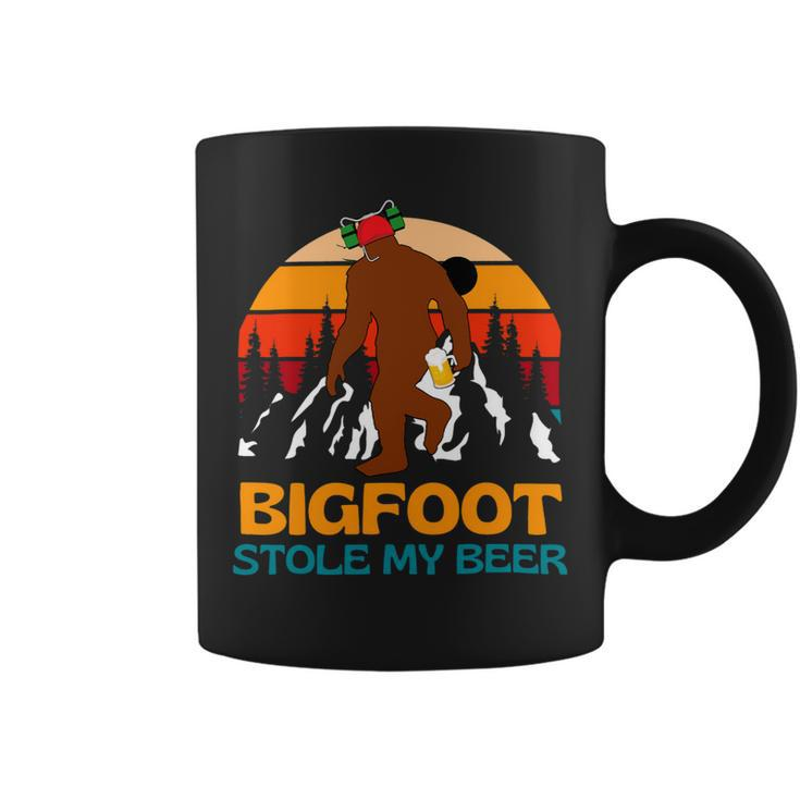 Beer Bigfoot Stole My Beer Funny Yeti Sasquatch Drinking Retro Coffee Mug