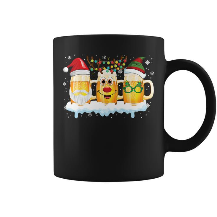 Beer Funny Beer Christmas Mugs Elf Reindeer Santa Xmas Lights54 Coffee Mug