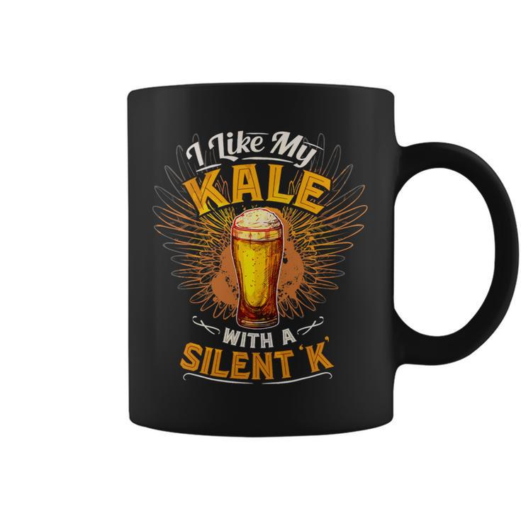 Beer Funny Beer I Prefer My Kale With A Silent K Tshirt Coffee Mug