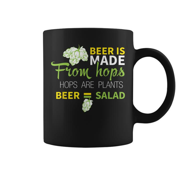 Beer Is From Hops Beer Equals Salad Alcoholic Party Coffee Mug