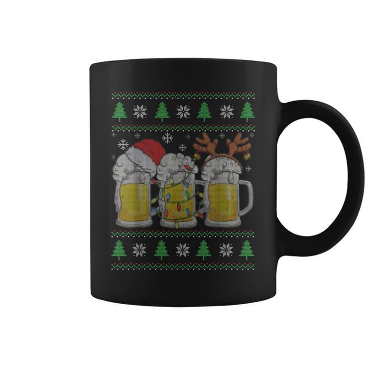 Beer Ugly Christmas Sweater Santa Beer Ale Lover Xmas Coffee Mug