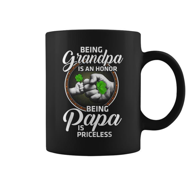 Being Grandpa Is An Honor Being Papa Is Priceless Gift For Mens Coffee Mug