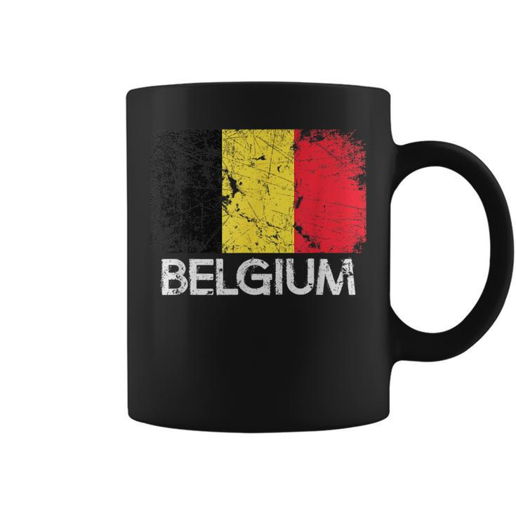 Belgian Flag  | Vintage Made In Belgium Gift Coffee Mug