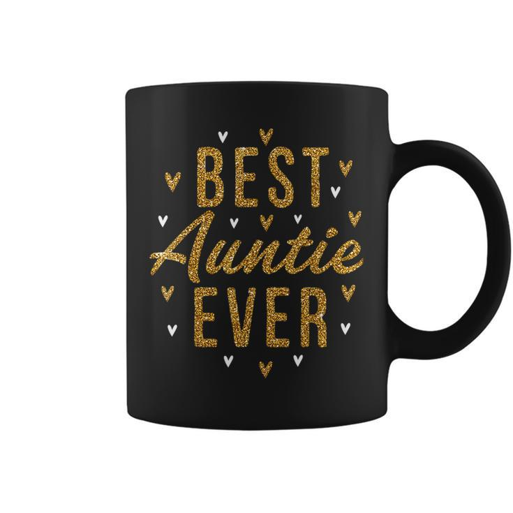 Best Auntie Ever Gifts Cute Love Heart Print Aunt  Coffee Mug