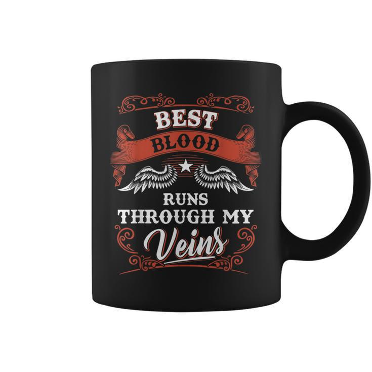 Best Blood Runs Through My Veins Family Christmas Coffee Mug