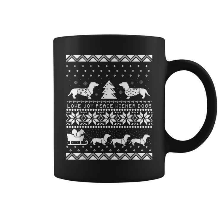 Best For Dachshunds Lover Dachshunds Ugly Christmas Sweaters Coffee Mug