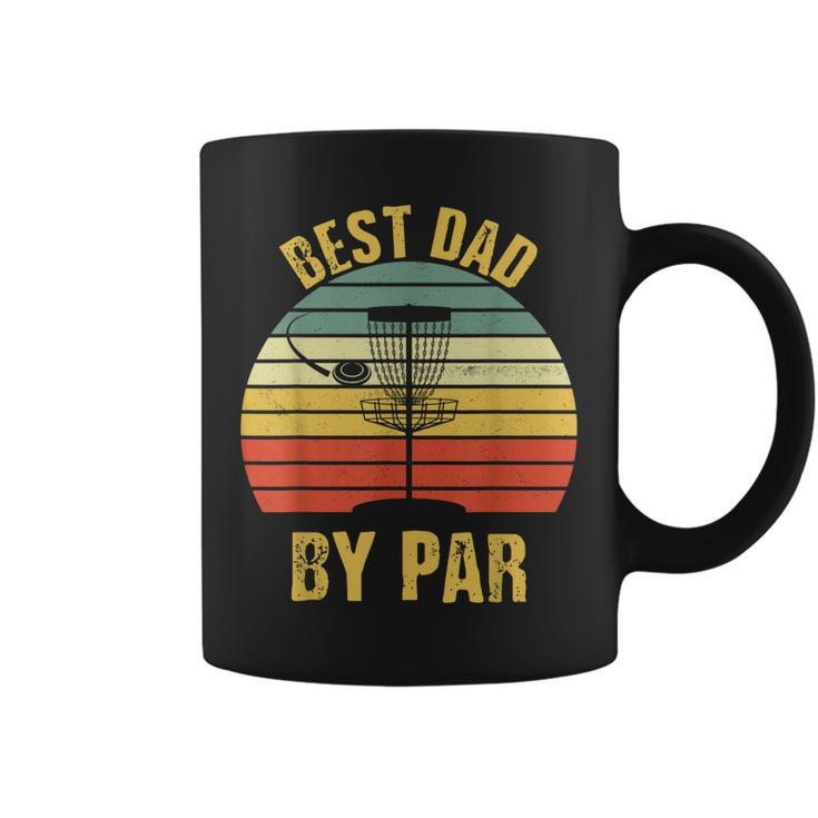Best Dad By Par Funny Disc Golf  For Men Fathers Day Coffee Mug
