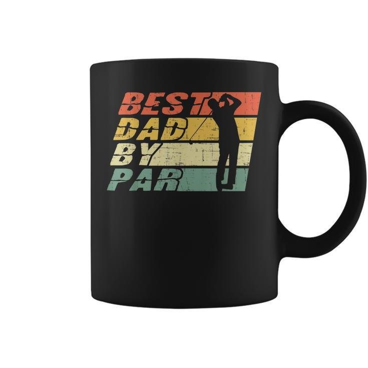 Best Dad By Par  Golf Lover Funny Fathers Day Coffee Mug