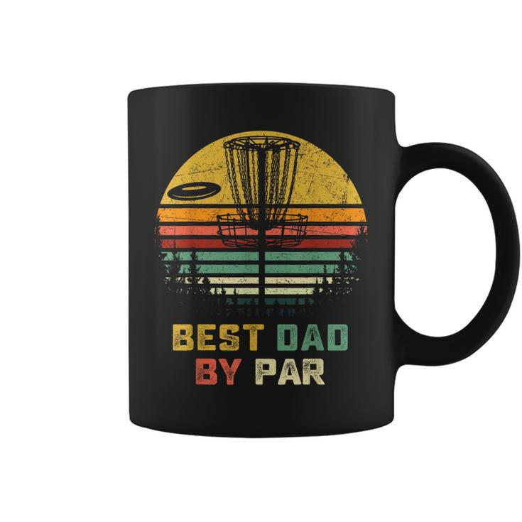 Best Dad By Par Vintage Disc Golf Dad  Fathers Day Coffee Mug