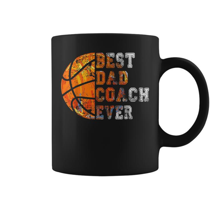 Best Dad Coach Ever Fathers Day Basketball Gift For Dad  Coffee Mug