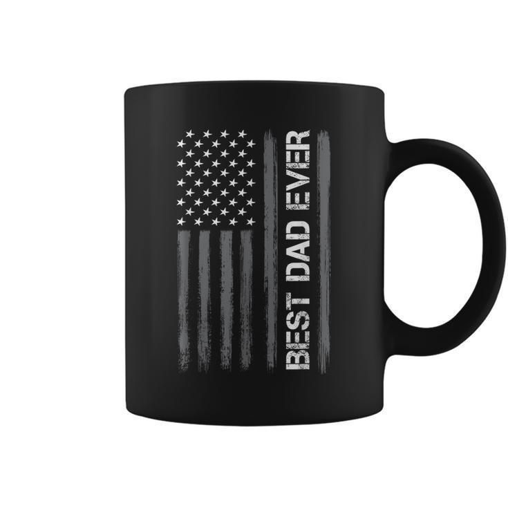 Best Dad Ever American Flag Funny Fathers Day For  Coffee Mug