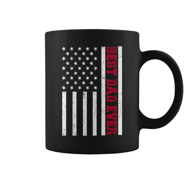 Best Dad Ever Celebrating Fathers Day American Flag Gift  Coffee Mug