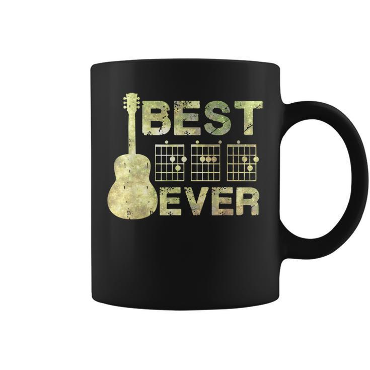 Best Dad Ever Guitar Chords Guitarist Father Fathers Day  Coffee Mug