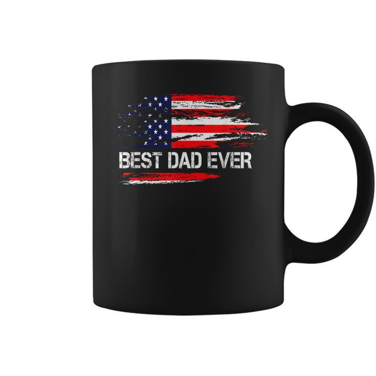 Best Dad Ever Us American Flag  Dad Gifts Fathers Day  Coffee Mug