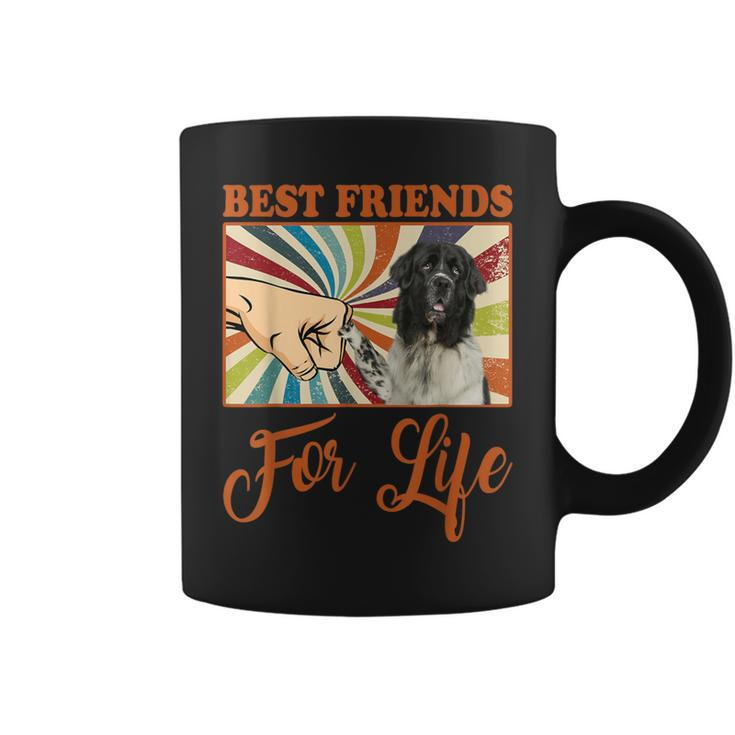 Best Friends For Life Landseer Dog Lover Coffee Mug