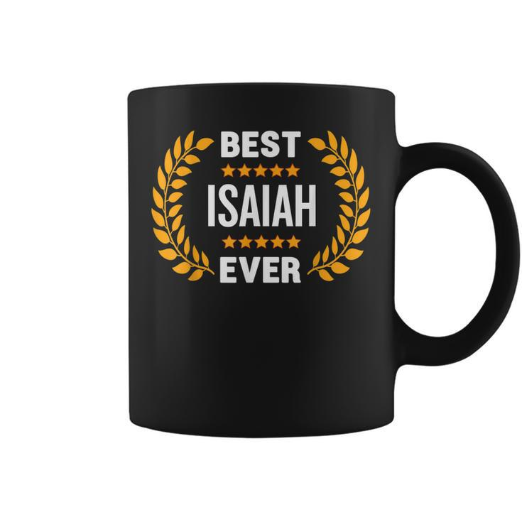Best Isaiah Ever With Five Stars Name Isaiah Coffee Mug