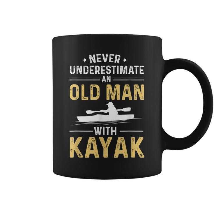 Best Kayak Never Underestimate Old Man Coffee Mug