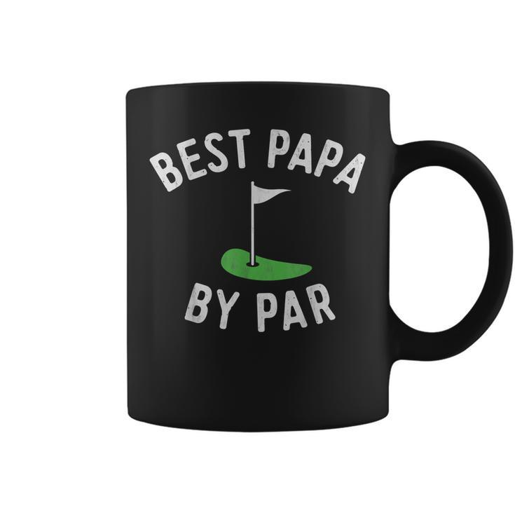 Best Papa By Par Funny Golf  Fathers Day Grandpa  Gift For Mens Coffee Mug