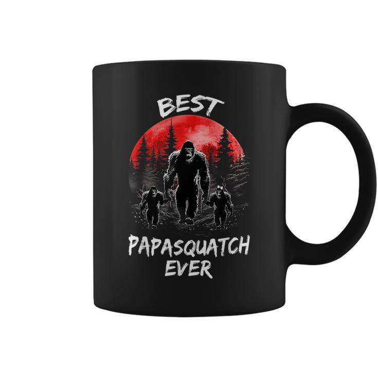 Best Papa Squatch Ever Funny Sasquatch Bigfoot Papasquatch Gift For Mens Coffee Mug