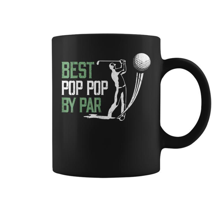 Best Pop Pop By Par Fathers Day Golf Lover  Coffee Mug