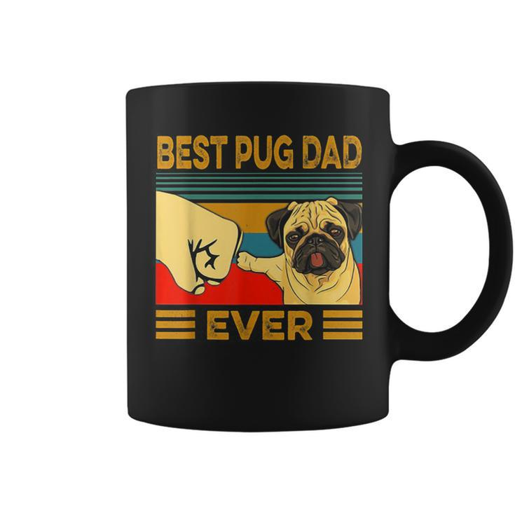 Best Pug Dad Ever Retro Vintage  Coffee Mug