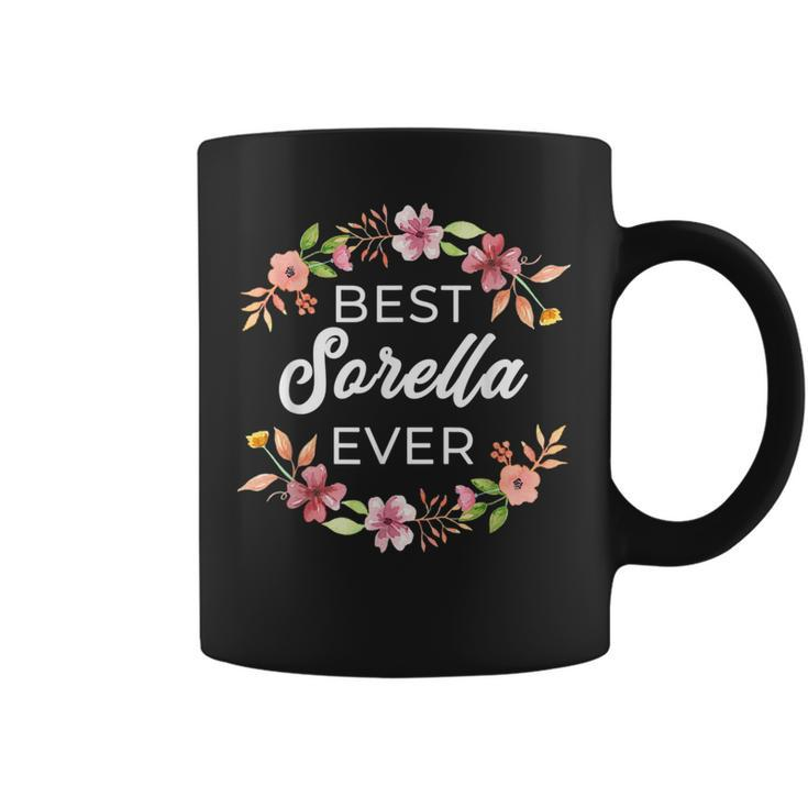 Best Sorella Ever Italian Sister Floral  Coffee Mug