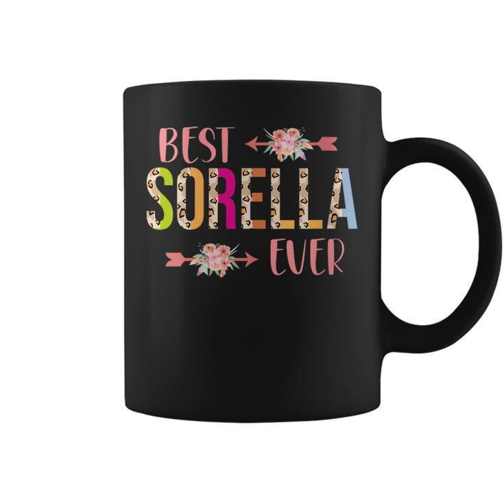 Best Sorella Ever Italian Sister Leopard Floral  Coffee Mug