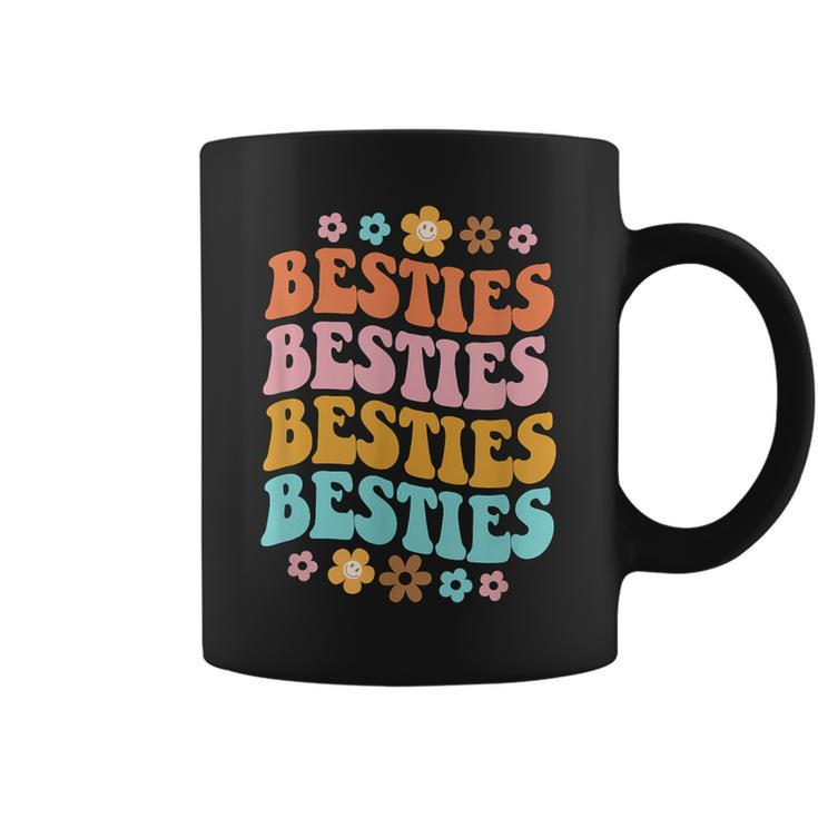 Bestie Groovy Theme Bff Cute Baby Girl Best Friends Sweetie Coffee Mug
