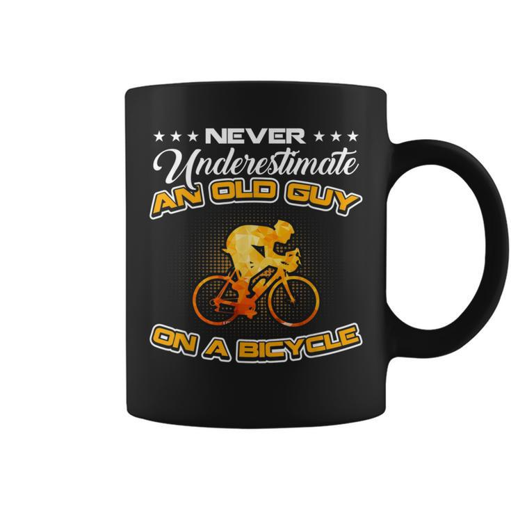 Bicycle Never Underestimate An Old Guy On A Bicycle Coffee Mug