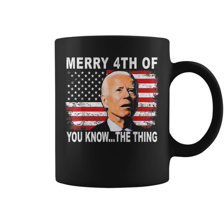 Biden Dazed Merry 4Th Of You Knowthe Thing Coffee Mug